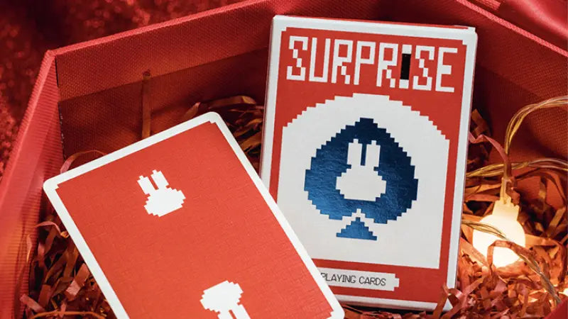 Surprise Deck V5 (Red) Playing cards by Bacon Playing Card Company