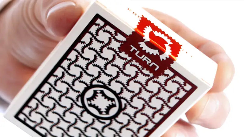 TURN (Red) Playing Cards by Mechanic Industries - Trick